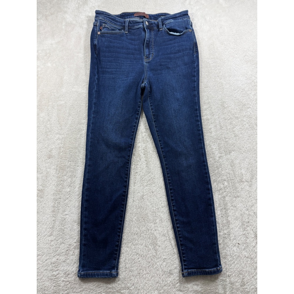 Judy Blue Womens Skinny Fit Dark‎ Wash Denim Jeans 13/31 Meas: 31x27